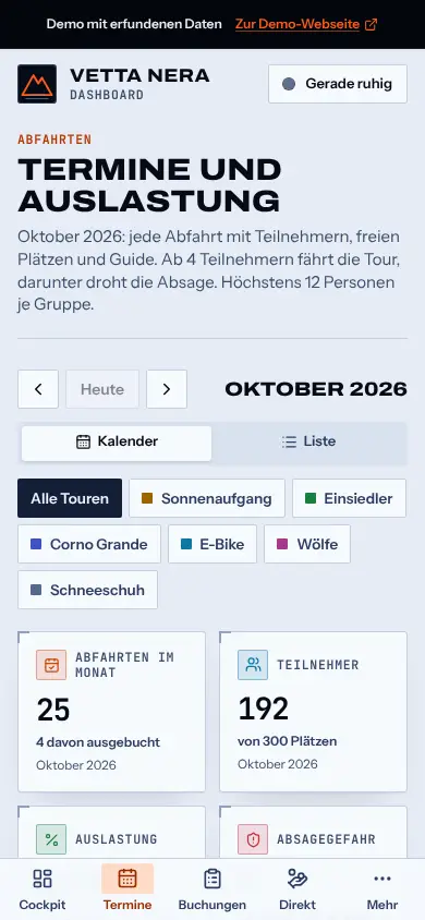 Termine und Absagegefahr, Am Handy